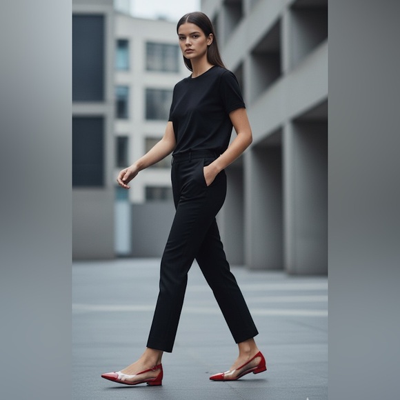 a new day Red Heart and Clear flats ❤️ - Picture 2 of 7